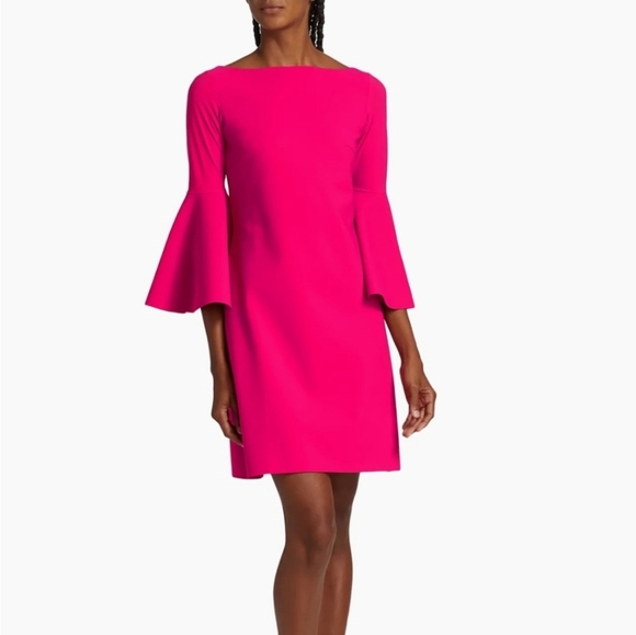 Chiara Boni Fuchsia Long Sleeve Dress - Picture 1 of 11